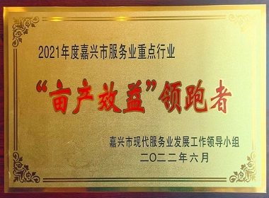 2021年度嘉兴市亩产效益