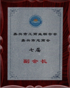 嘉兴市工商业团结会、总商会七届副会长